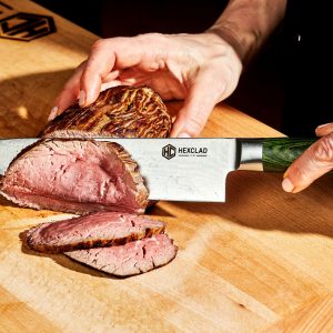 Damascus Steel Chef’s Knife. 8