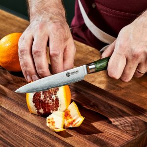 Damascus Steel Utility Knife. 5