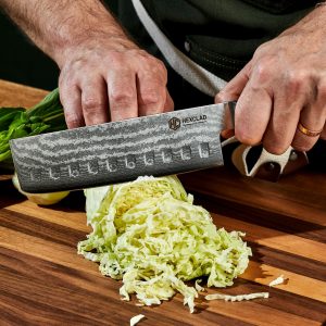 Damascus Steel Nakiri Knife. 6.5
