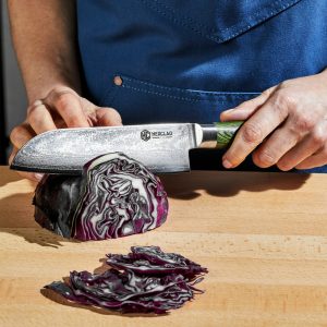 Damascus Steel Santoku Knife. 7