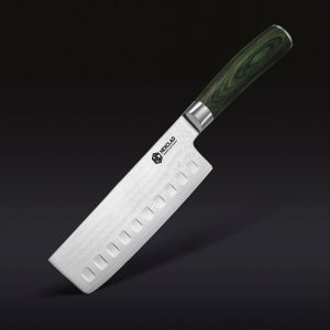 Damascus Steel Nakiri Knife. 6.5