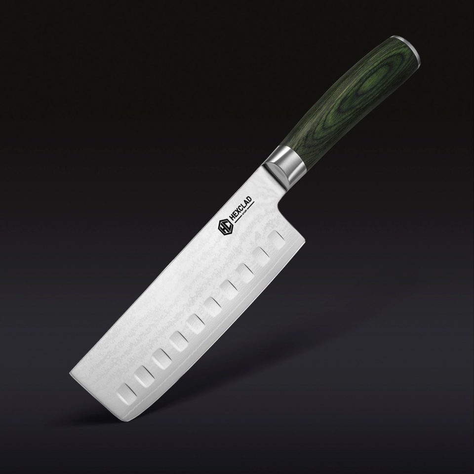 Damascus Steel Nakiri Knife. 6.5