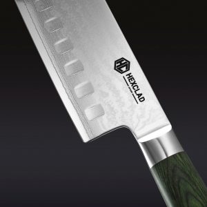 Damascus Steel Nakiri Knife. 6.5
