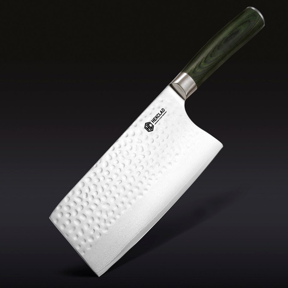 Damascus Steel Cleaver. 7