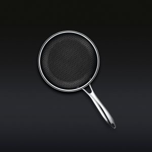 Hybrid Fry Pan with Lid. 8