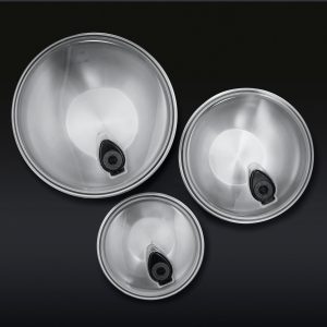 Stainless Mixing Bowl Set with Vacuum Seal Lids. 6pc