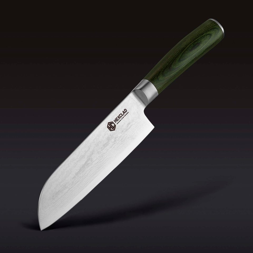 Damascus Steel Santoku Knife. 7